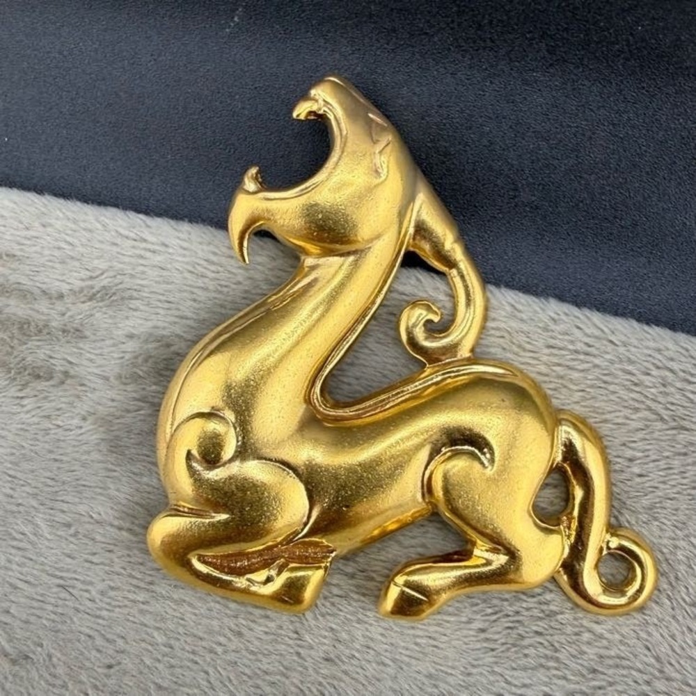 Vintage MMA Metropolitan Museum of Art  Brooch Beast Mythological